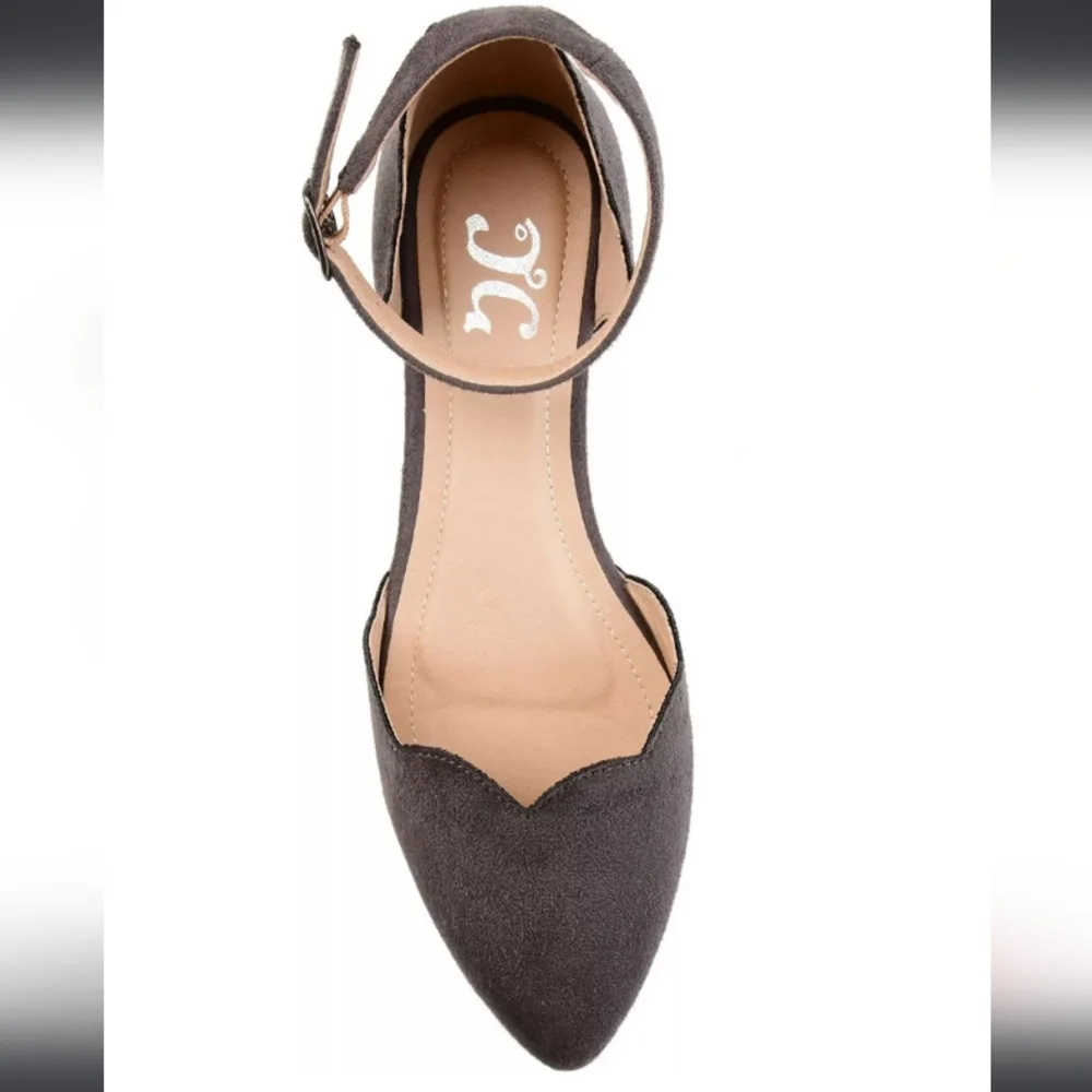 Journee Collection Lana Flat Grey 10 - Picture 4 of 8